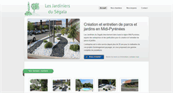 Desktop Screenshot of jardiniers-segala.fr